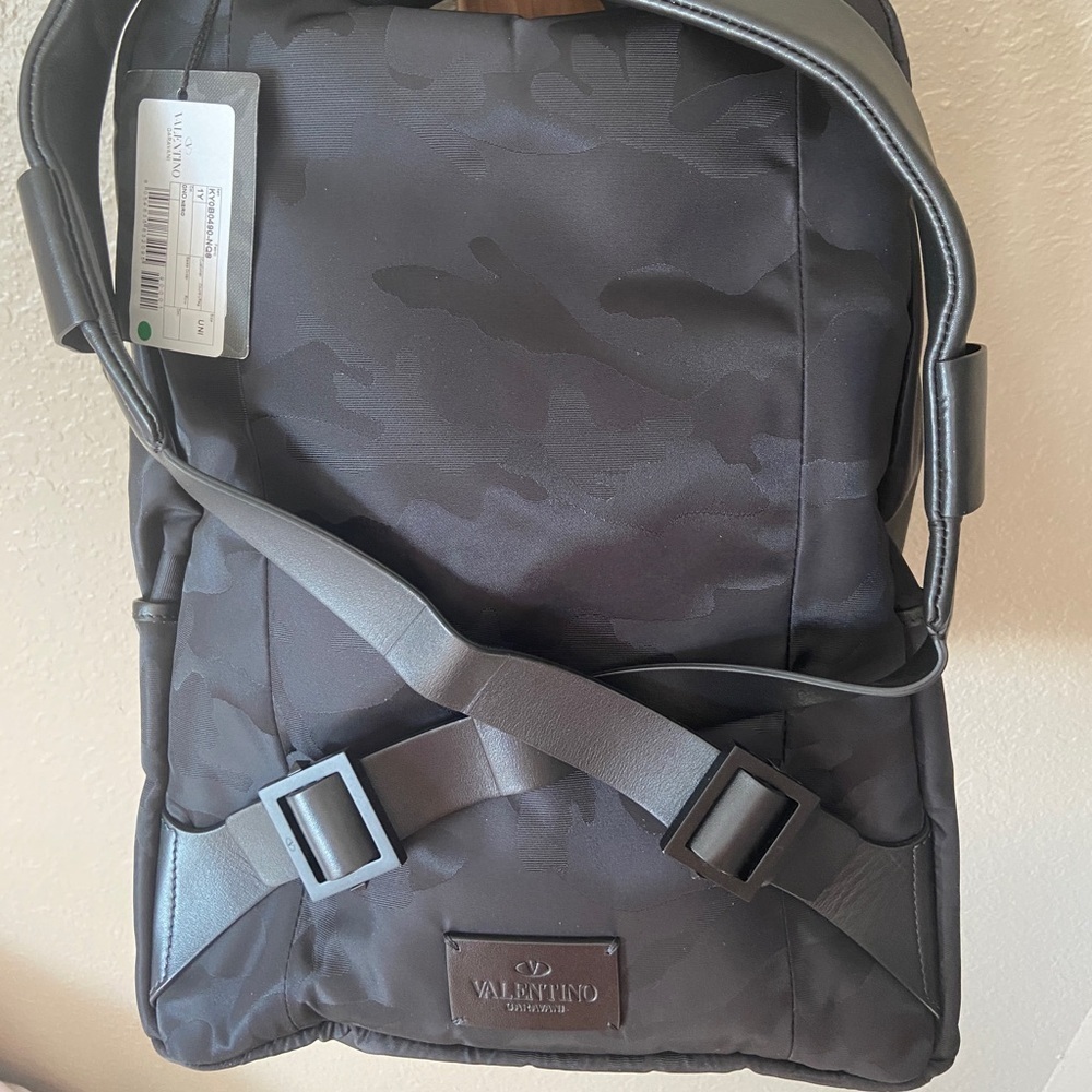 Valentino Garavani Leather and Nylon Camo Backpack - Picture 3 of 8